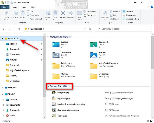 How to View Recent Files in Windows 10 11 MajorGeeks